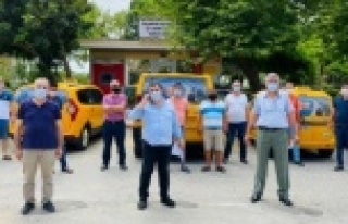 Alanya'da 55 durak ve 883 taksi dezenfekte edildi