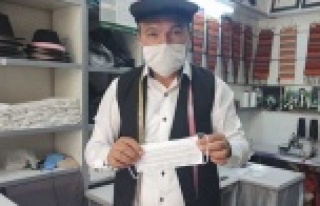 Alanyalı şalvarcıdan maske uyarısı