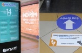 Alanyum AVM'de sıkı korona tedbirleri