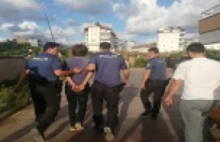 Apartmanda saklanan hırsızlık şüphelisini vatandaşlar...