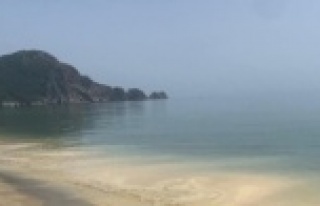 Denizin bu görüntüsü Alanyalıları şaşırttı