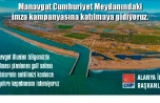 Alanya CHP'den çevrecilere çağrı