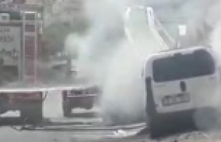 Alanya'da araç alev topuna döndü