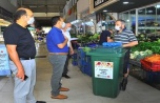 Alanya'da hal esnafı için çöp düzenlemesi