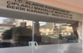 Alanya'da muhtarlığa saldırı!