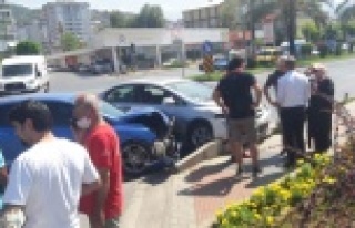 Alanya'da yürekleri ağza getiren kaza