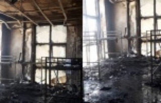 Gazipaşa Kültür Merkezi'nde yangın şoku