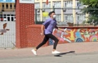 Sınavdan önce de ter döktüler