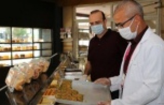 Alanya'da bayram öncesi kasaplara ve fırınlara...