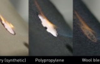 Ateşe karşı en yüksek direnci yünlü kumaşlar...