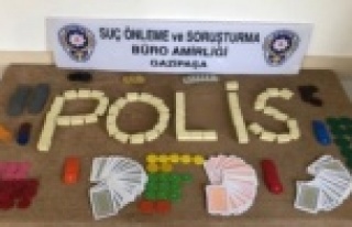 Gazipaşa'da kumar oynayan 5 kişiye 15 bin TL...