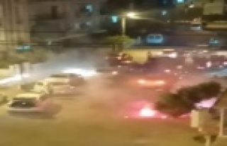 Havai fişek kutusu alev aldı, herkes kaçacak yer...