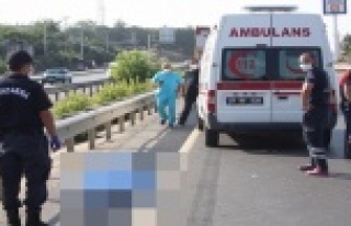 Yolun karşısından karpuz toplayacağı tarlaya...