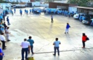 Alanya Belediyesi'nde koronavirüs önlemleri...