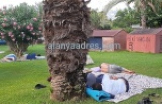 Alanya'da rıhtım otelde sabah oldu