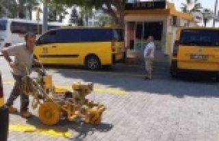 Alanya'da taksiler için yeniden çizim yapıldı