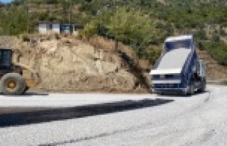 Alanya'daki o yol asfaltlandı