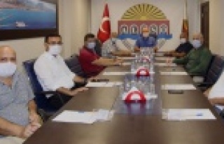 Alanya'daki oda başkanlarından Şahin'e...