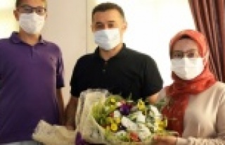 Alanyalı 2 Türkiye birincisinden Yücel'e ziyaret