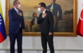 Alanyalı bakan Çavuşoğlu Venezuela'da
