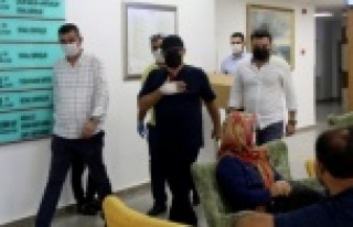 Başkan Yücel böyle taburcu oldu