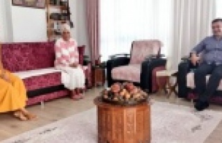 Başkan Yücel'den şehit ailelerine ziyaret