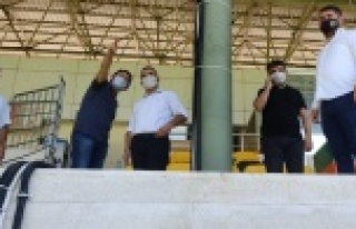 Başkan Yücel'e stadyum teşekkürü