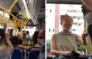 Halk otobüsü içerisindeki maske kavgası karakola...