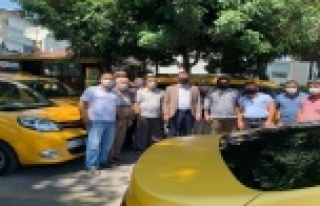 Kaymakam Ürkmezer taksicilerle buluştu