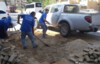 Alanya ASAT'tan parke bakım ve onarım çalışması