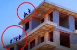 Alanya'da parasını alamayan inşaat işçileri...