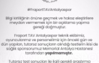 Antalyaspor’dan açıklama: “İnceleme yapılacaktır”
