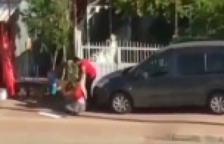 Kadına şiddet cep telefonu kamerasında