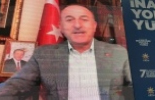 Bakan Çavuşoğlu kongreye telekonferansla bağlandı