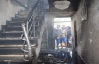 Patlayan elektrik panosu yangına sebep oldu