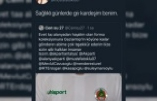 Toklu'dan Gaziantep'teki gence jest