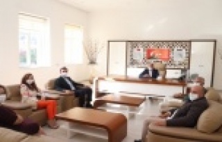 Alanya Ak Parti'den Müdür Sarı'ya ziyaret