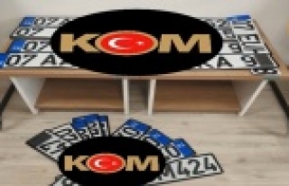 Antalya’da sahte plaka operasyonu