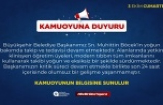 Başkan Böcek'in sağlık durumuyla ilgili yeni...