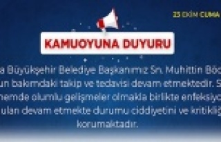 Böcek'in enfeksiyon bulguları devam ediyor