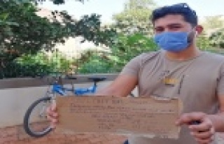 Çaldığı bisikleti 3 gün sonra özür ve af notuyla...