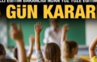 MEB'den son dakika yüz yüze eğitim kararı