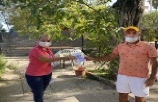 Yaylalarda yaşayan vatandaşlara maske