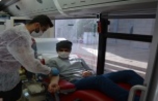 6 günde 450 ünite kan bağışı yapıldı