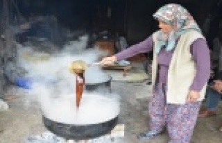 Ağustos ayında toplayıp pekmezi için havanın...