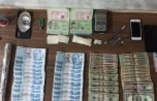 Antalya'da sahte para ve uyuşturucu operasyonu