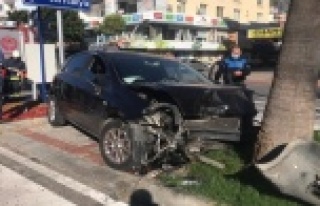 Kestelsporlu futbolcu kaza yaptı