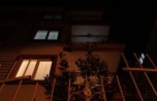 Terastan demir parmaklığın üzerine düştü