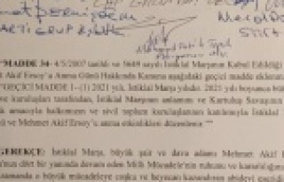 2021 yılı İstiklal Marşı yılı olarak kabul...