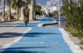 Bisiklet yolunun Kestel etabı tamamlandı